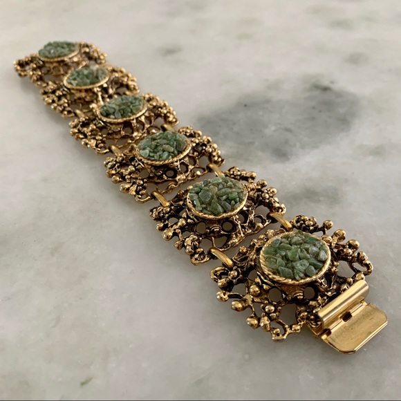 Vintage Estate Piece Jewelry - Vintage Gold Bracelet
